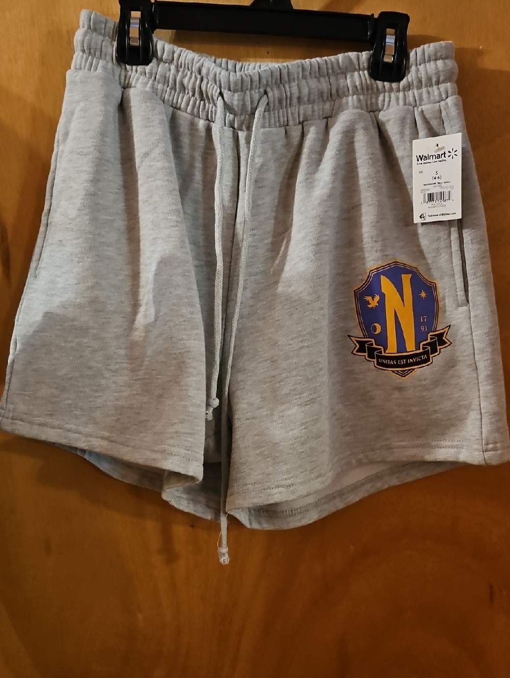 Walmart Girls  Gray Drawstring Lounge Shorts